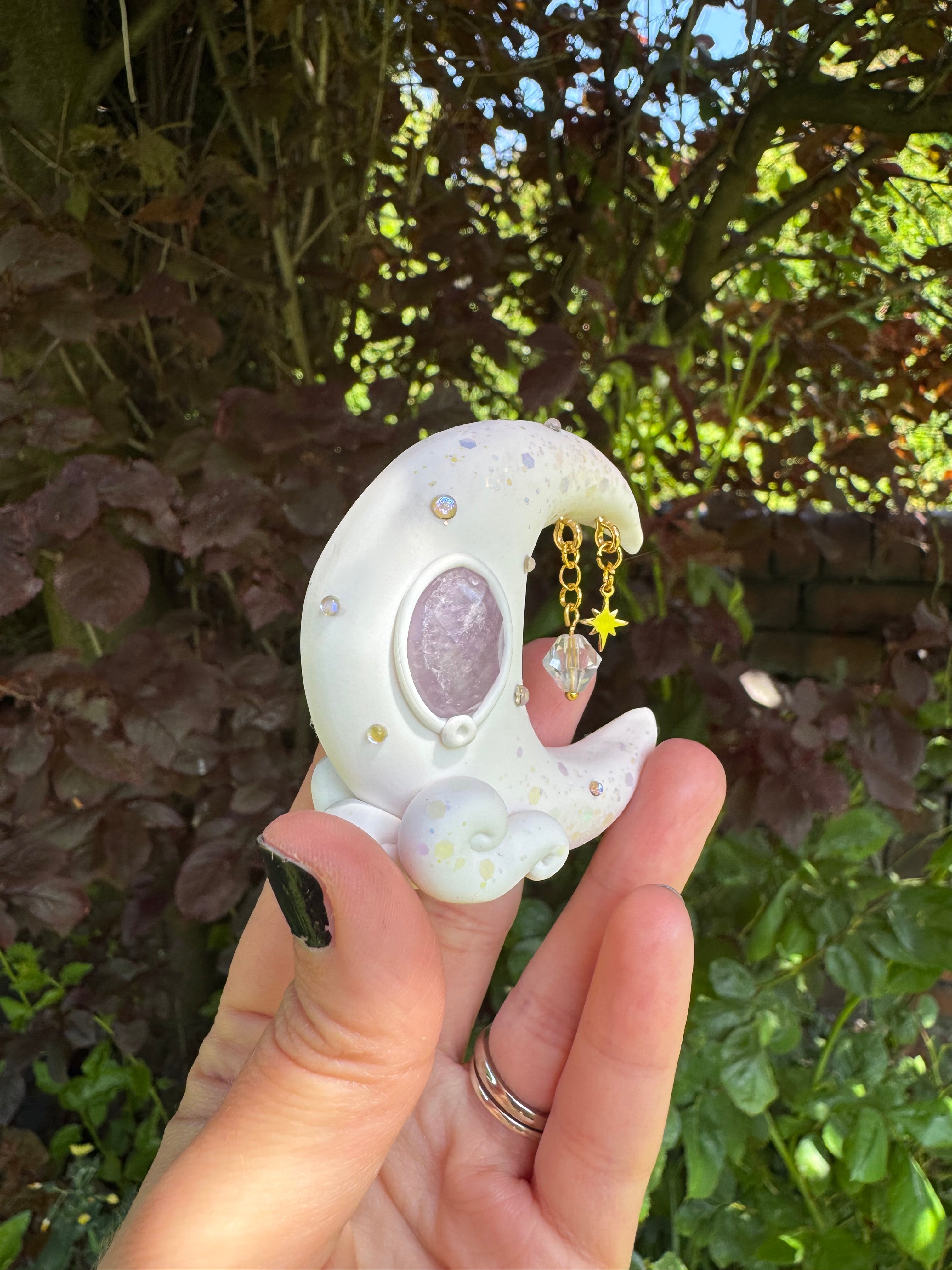 White “Opal” Moon