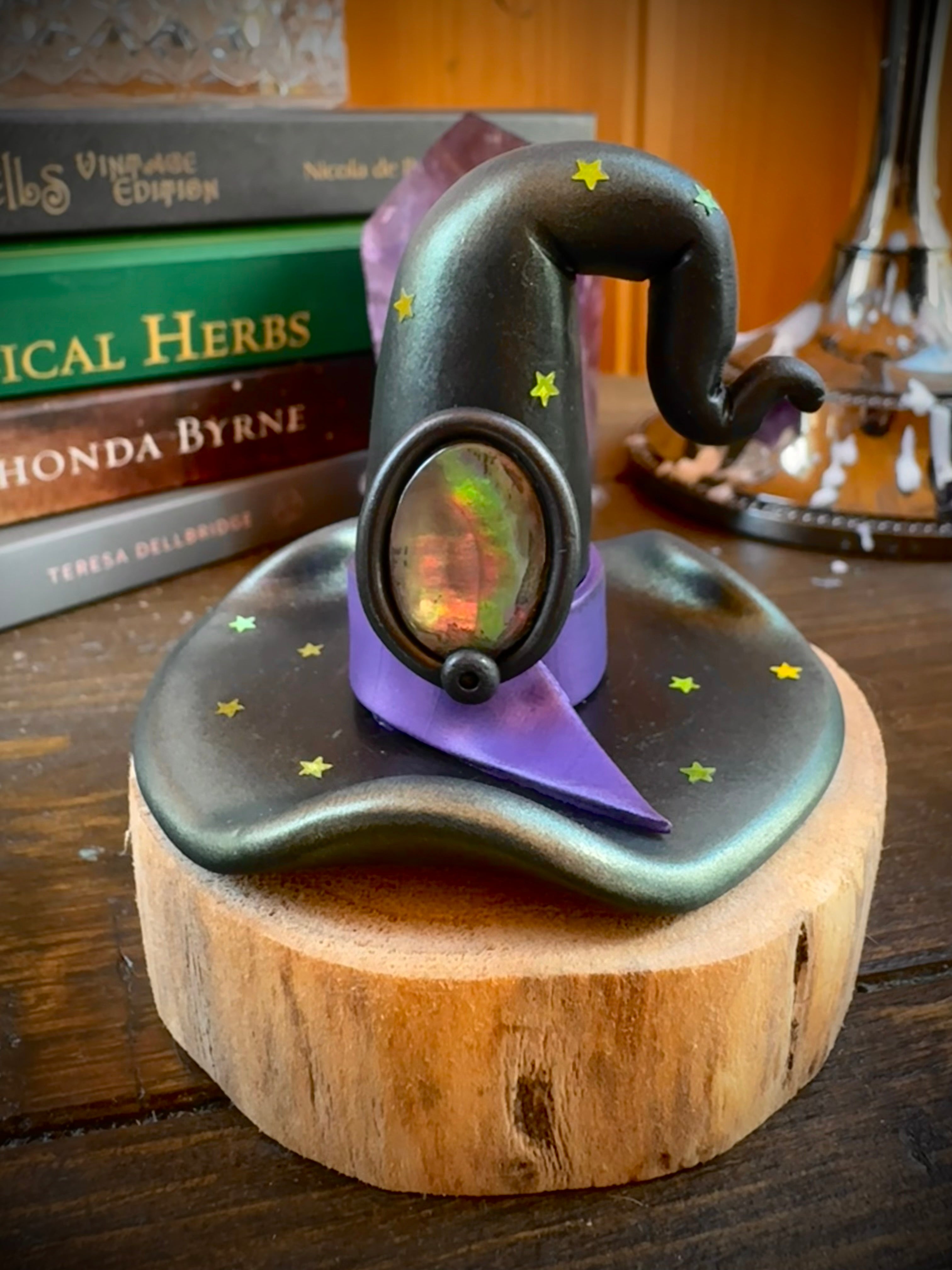 Dark Mother of Pearl Hat