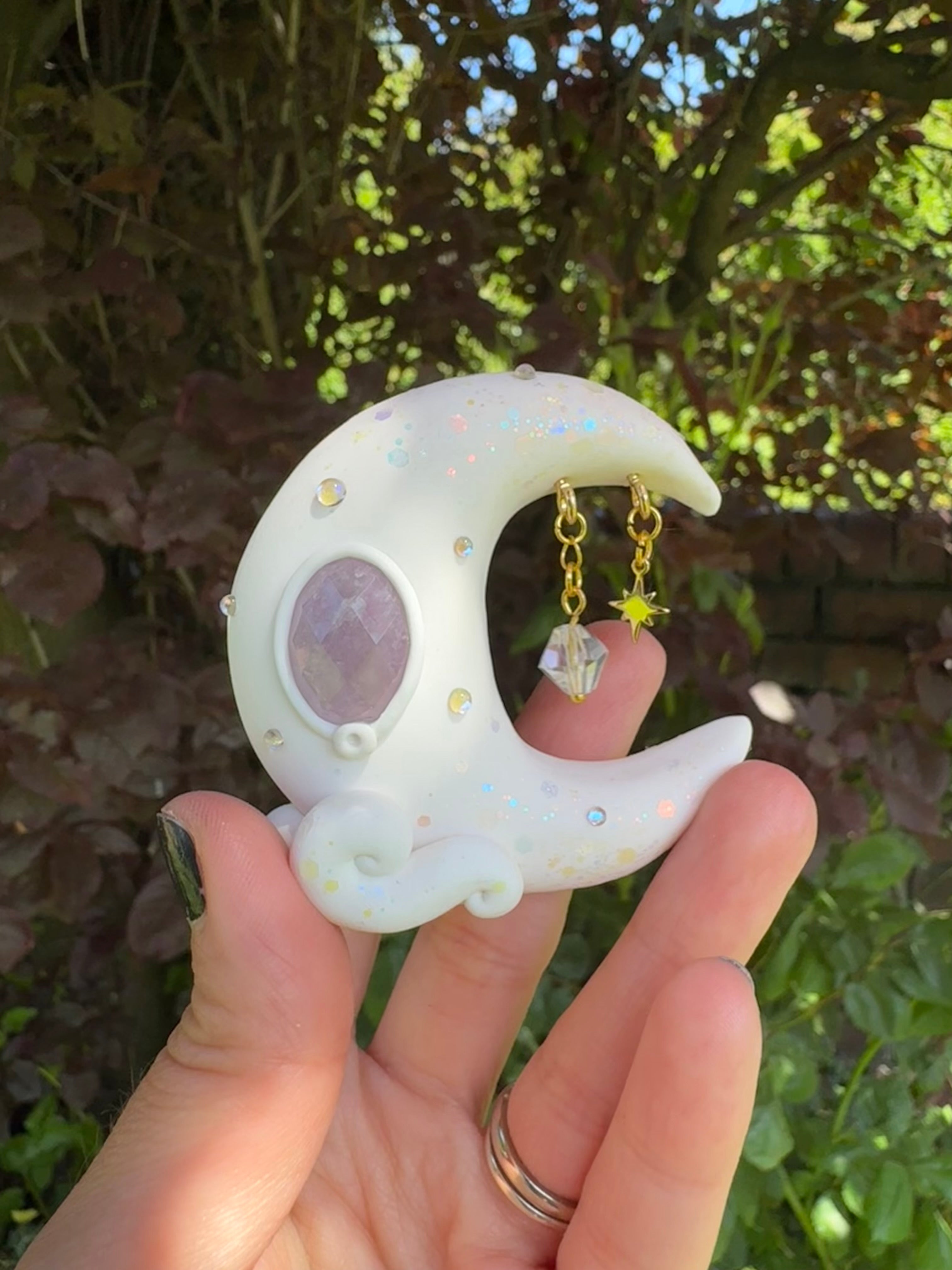 White “Opal” Moon